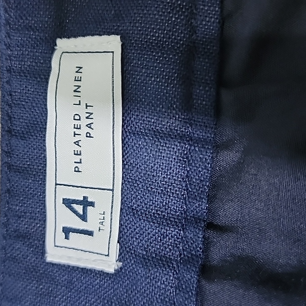 Gap linen blend pleated pants size 14 Tall - Picture 3 of 7